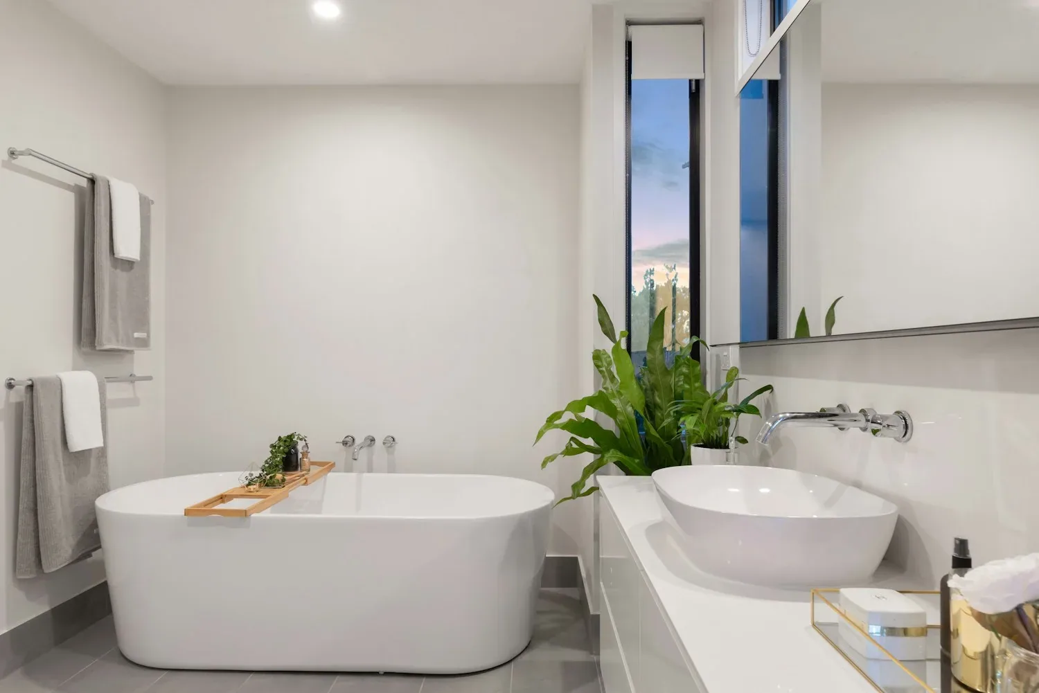 Illustrative modern bathroom interior